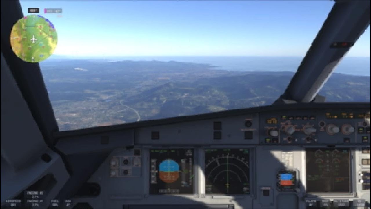 MSFS 2024 PS5 | A320 Marseille at Nice Côte d’Azur 🌫️ | INSANE REALISM!!