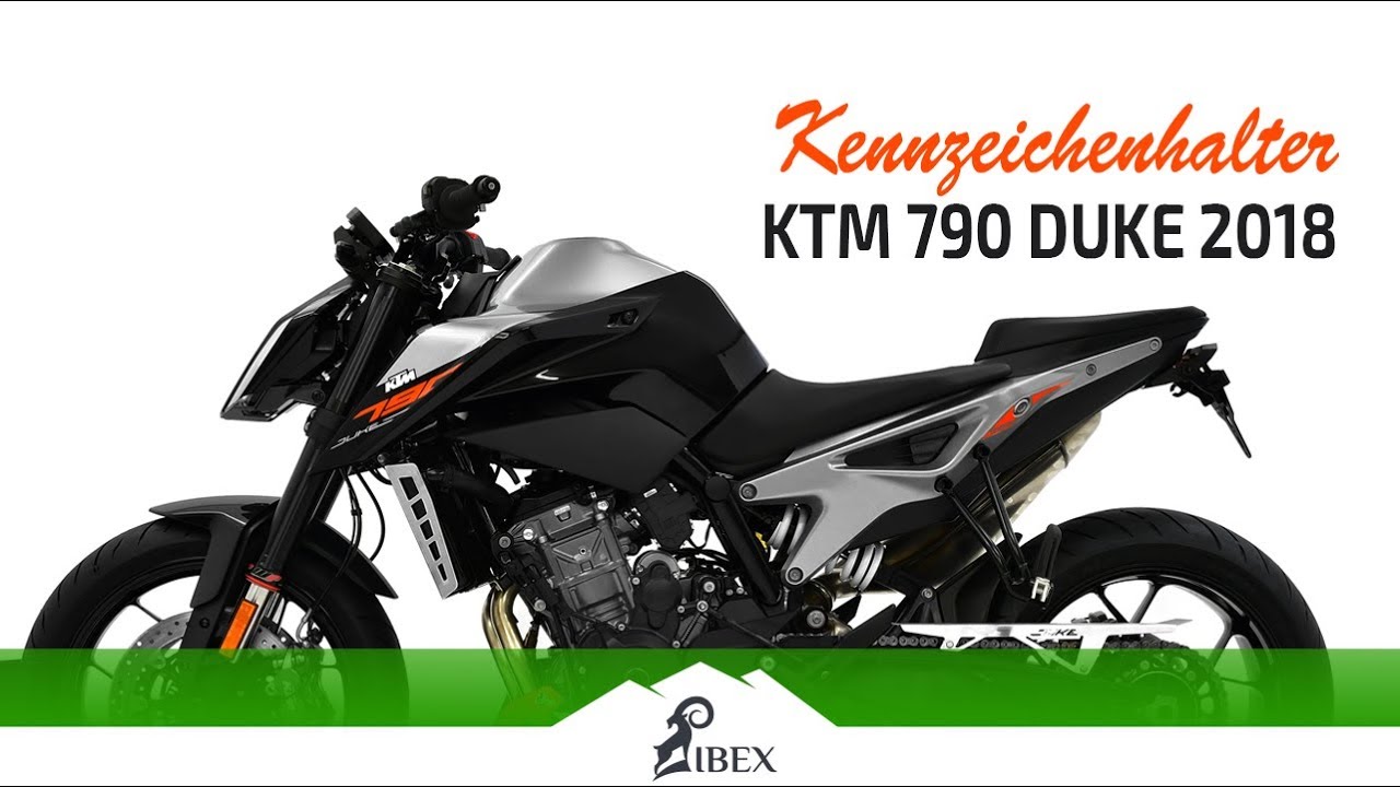 ZIEGER ® Kennzeichenhalter, kompatibel mit KTM 790 DUKE | Montageanleitung / Tutorial