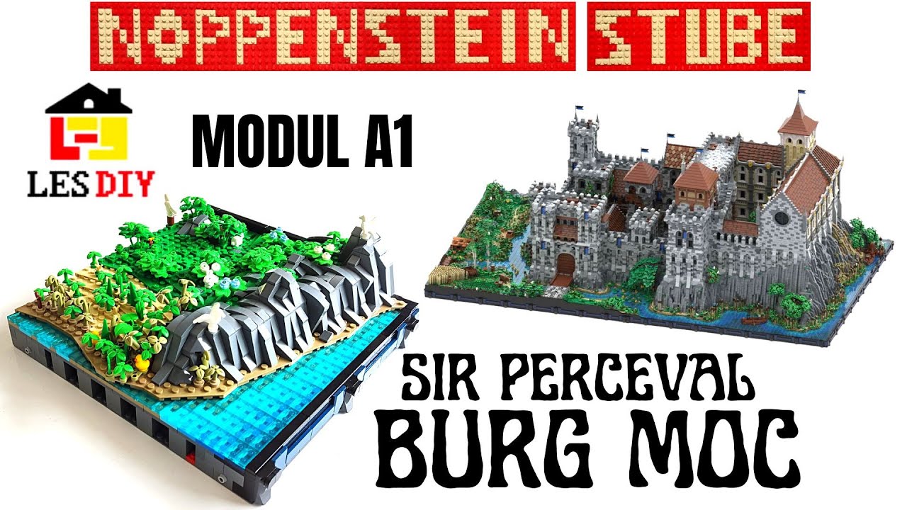 Mittelalterliches Burg MOC von LESDIY | Modul A1 | Es geht los! Die riesen Burg von Sir Perceval