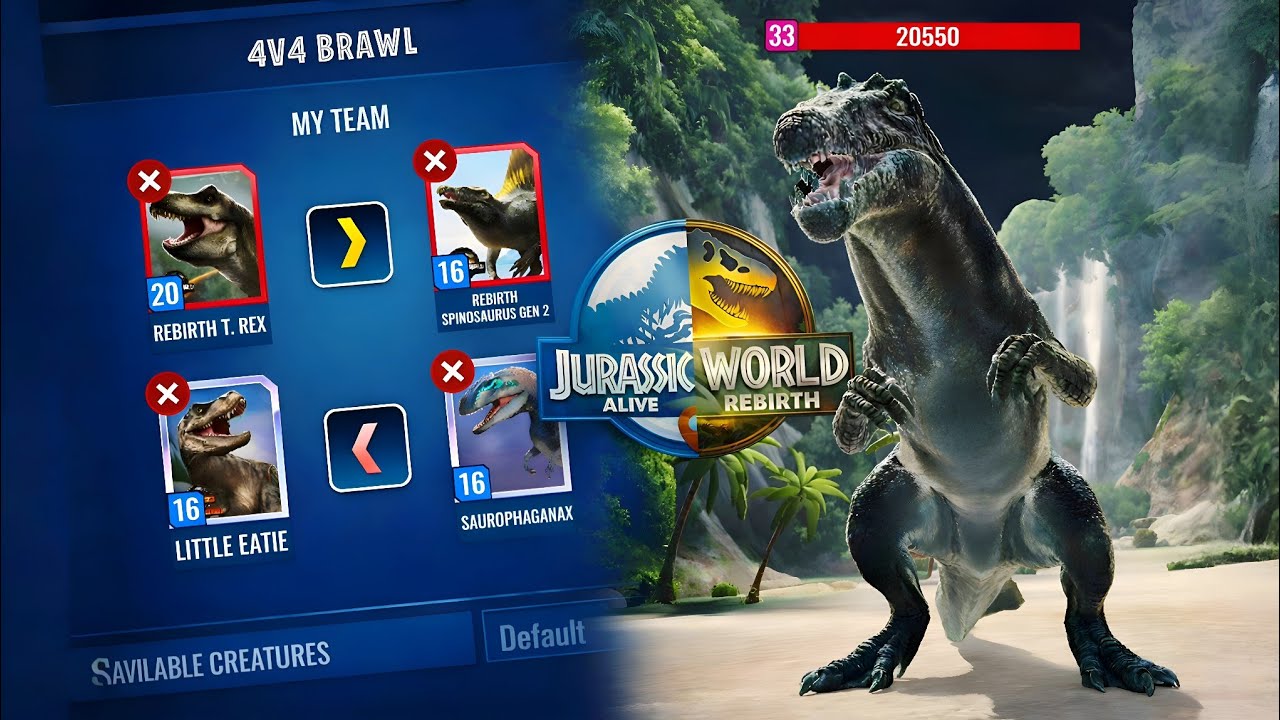Rebirth SPINOSAURUS GEN 2 BOSS (Hard mode) defeated + BRAWL BATTLE || Jurassic World Alive || V3.18