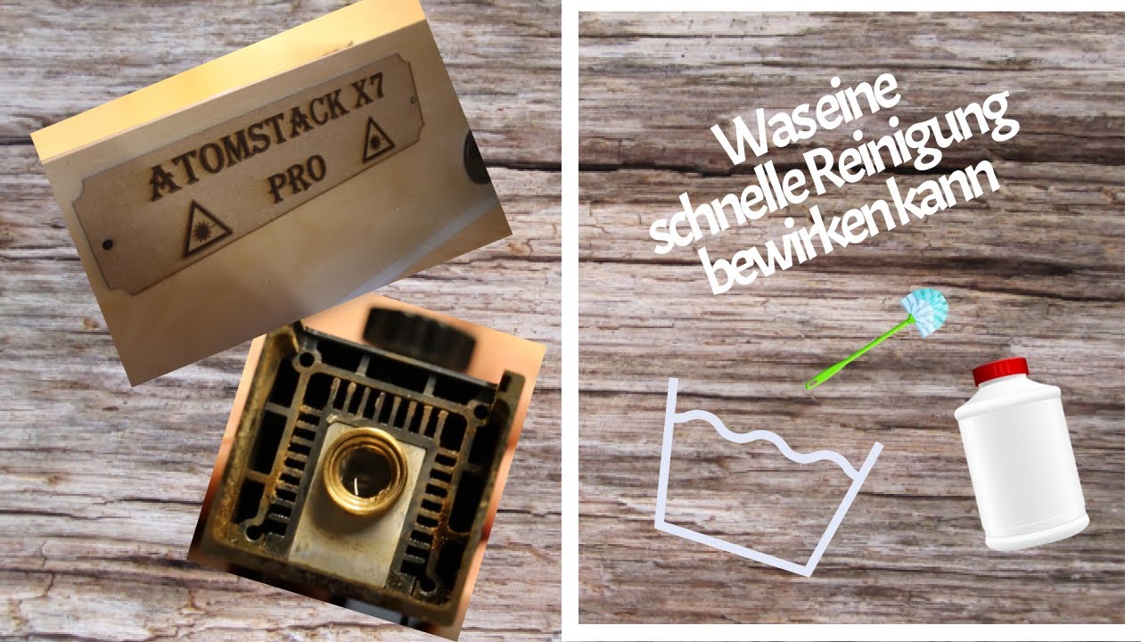 Kurze Reinigung der Linse meines Lasers. Atomstack X7 PRO
