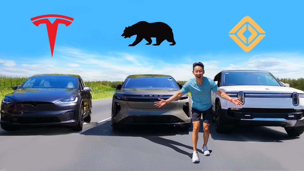 Lucid Gravity против Tesla Model X против Rivian R1S — окончательный тест трёхрядного внедорожника