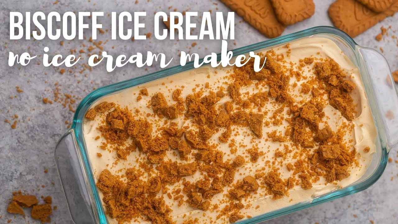 No Churn Biscoff Ice Cream l The Recipe Rebel