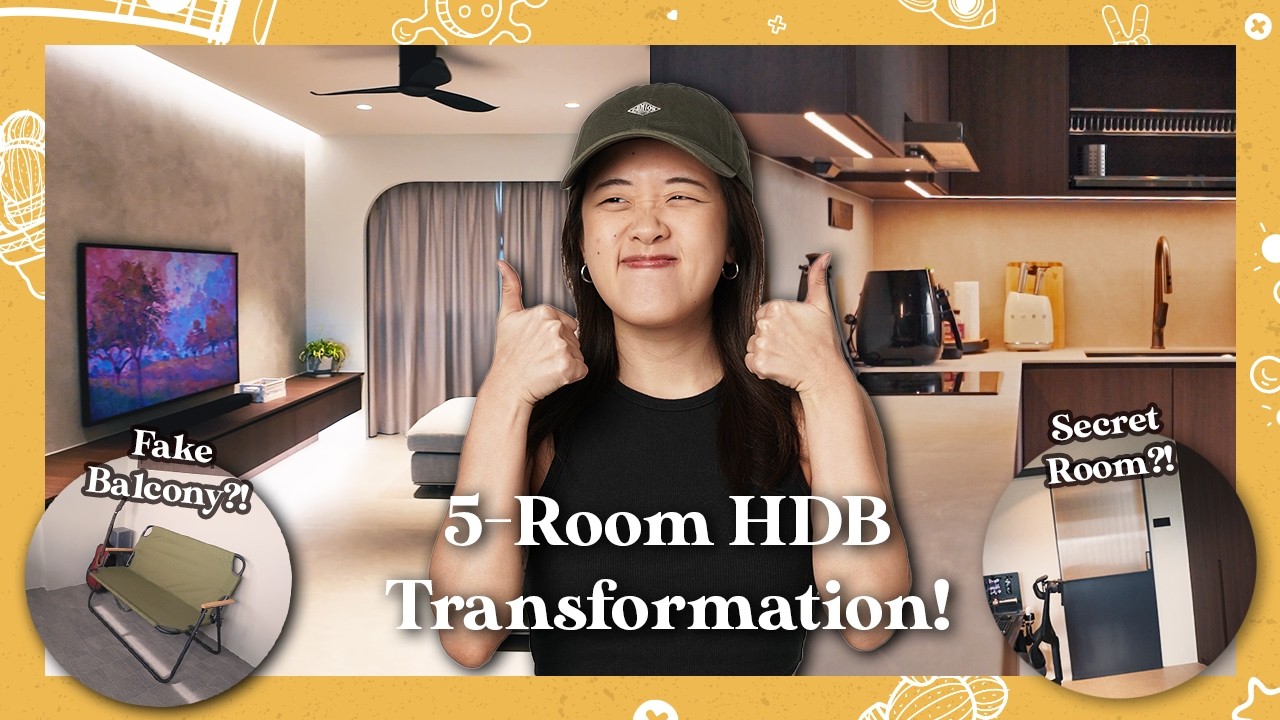 Alison’s Complete 5-Room HDB Makeover! (with a secret room) | #DailyKetchup EP365
