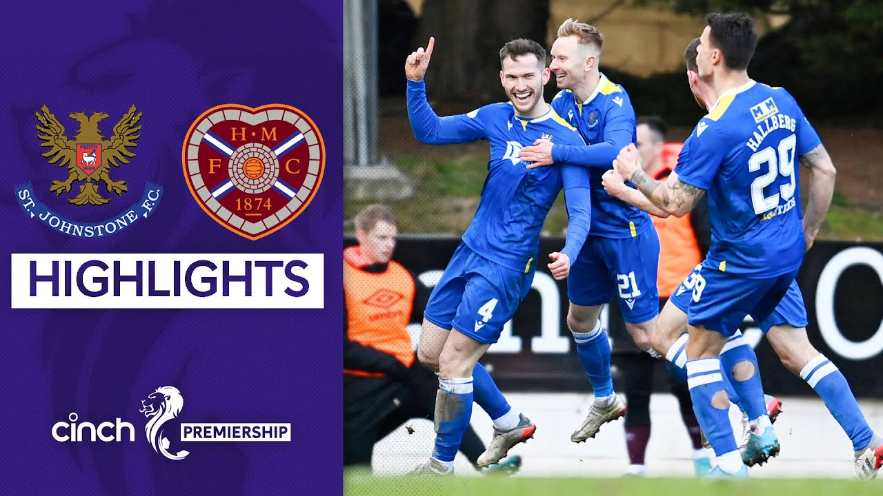 St Johnstone 2-1 Heart Of Midlothian | McCart Goal Lifts The Saints Off Bottom | cinch Premiership