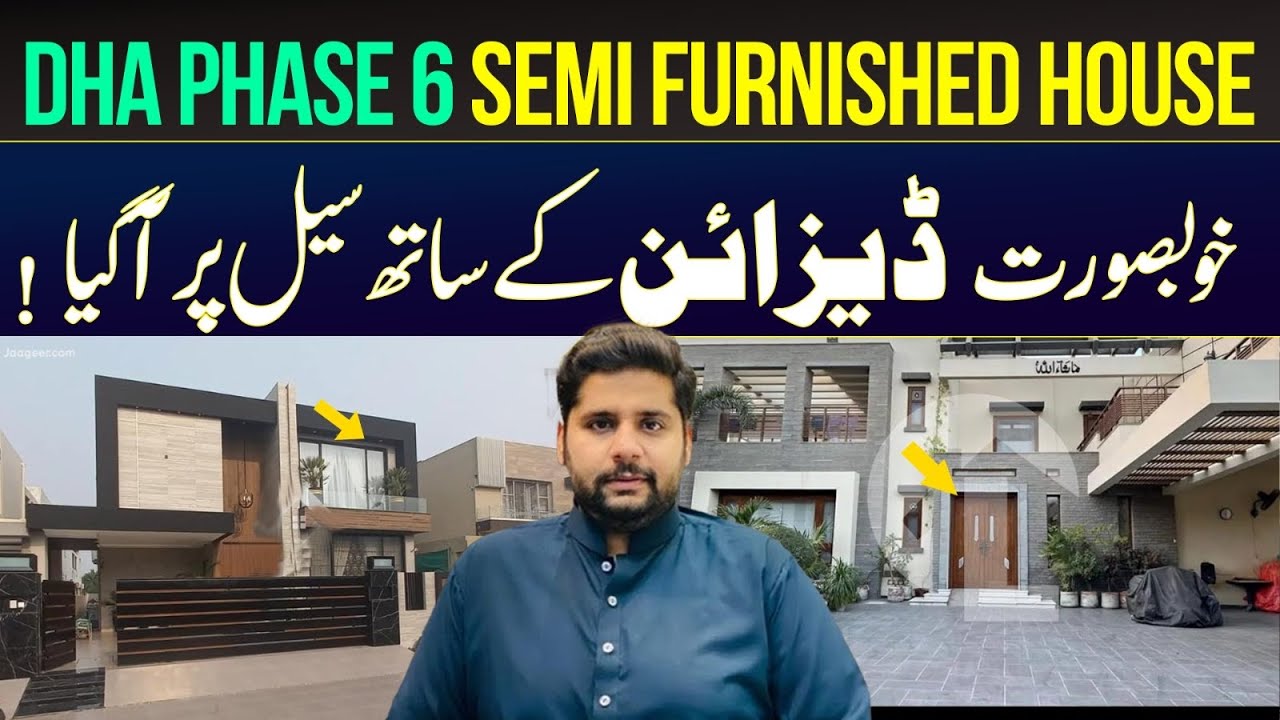 Semi Furnished House in DHA Phase 6 | Khayaban e Rahat 500 Yards House for sale | Luxury house tour