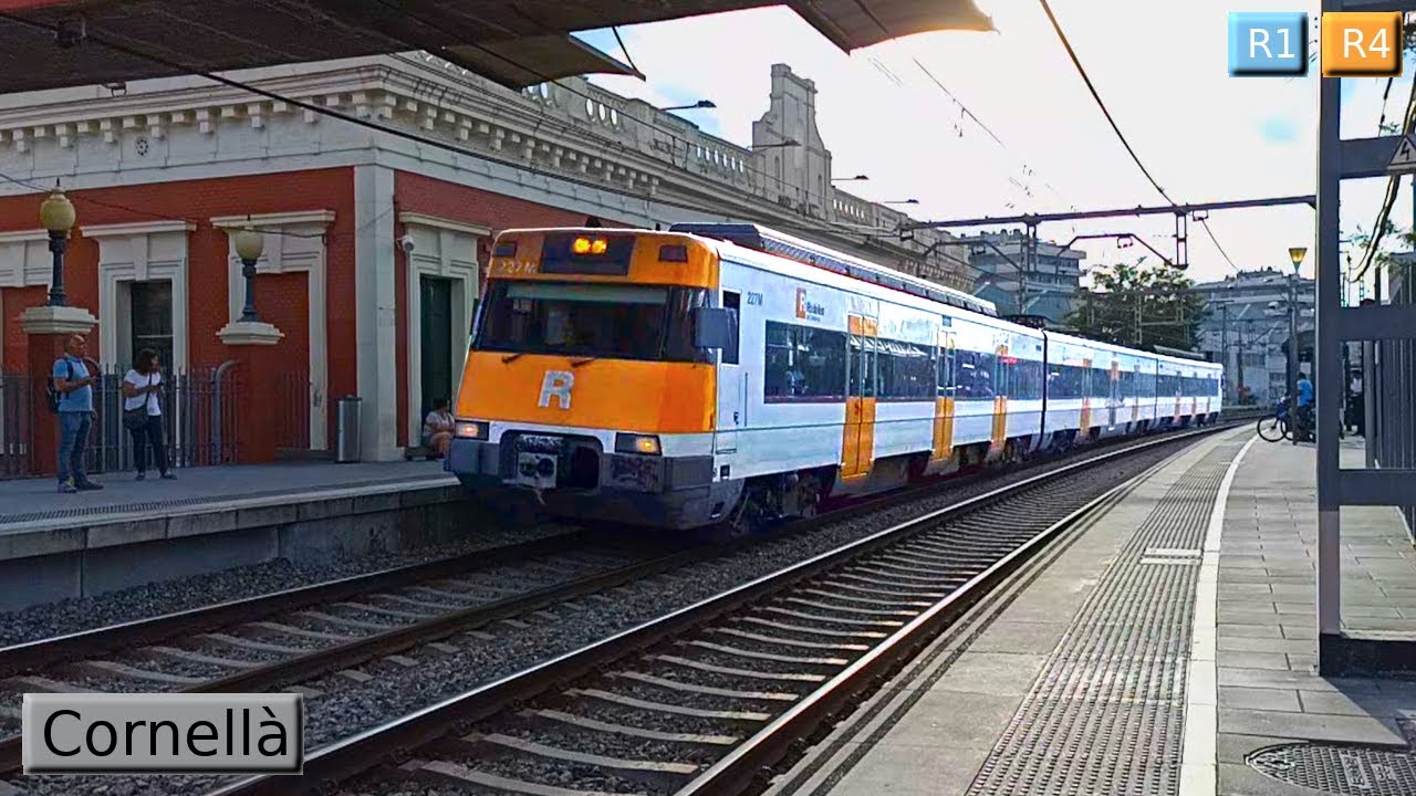 Cornellà R1 - R4 : Rodalies Барселона ( Renfe 447 )
