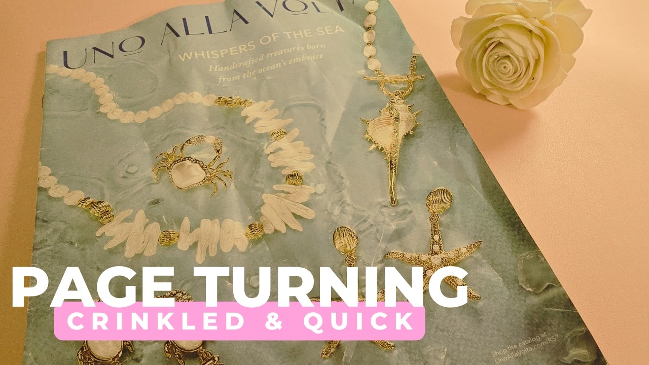Crinkled & Quick ASMR - Catalog Page Turning - No Talking