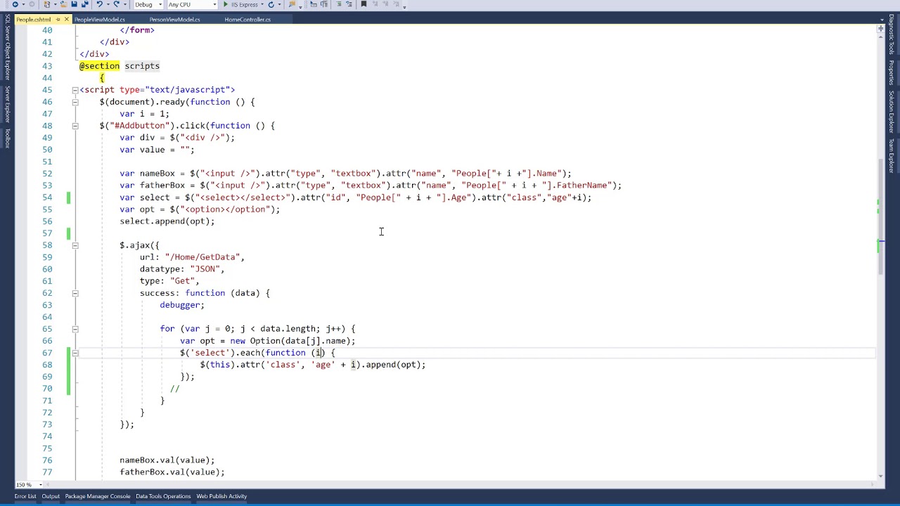 Dynamically Create Select List Also Bind with Database Table in ASP.NET CORE