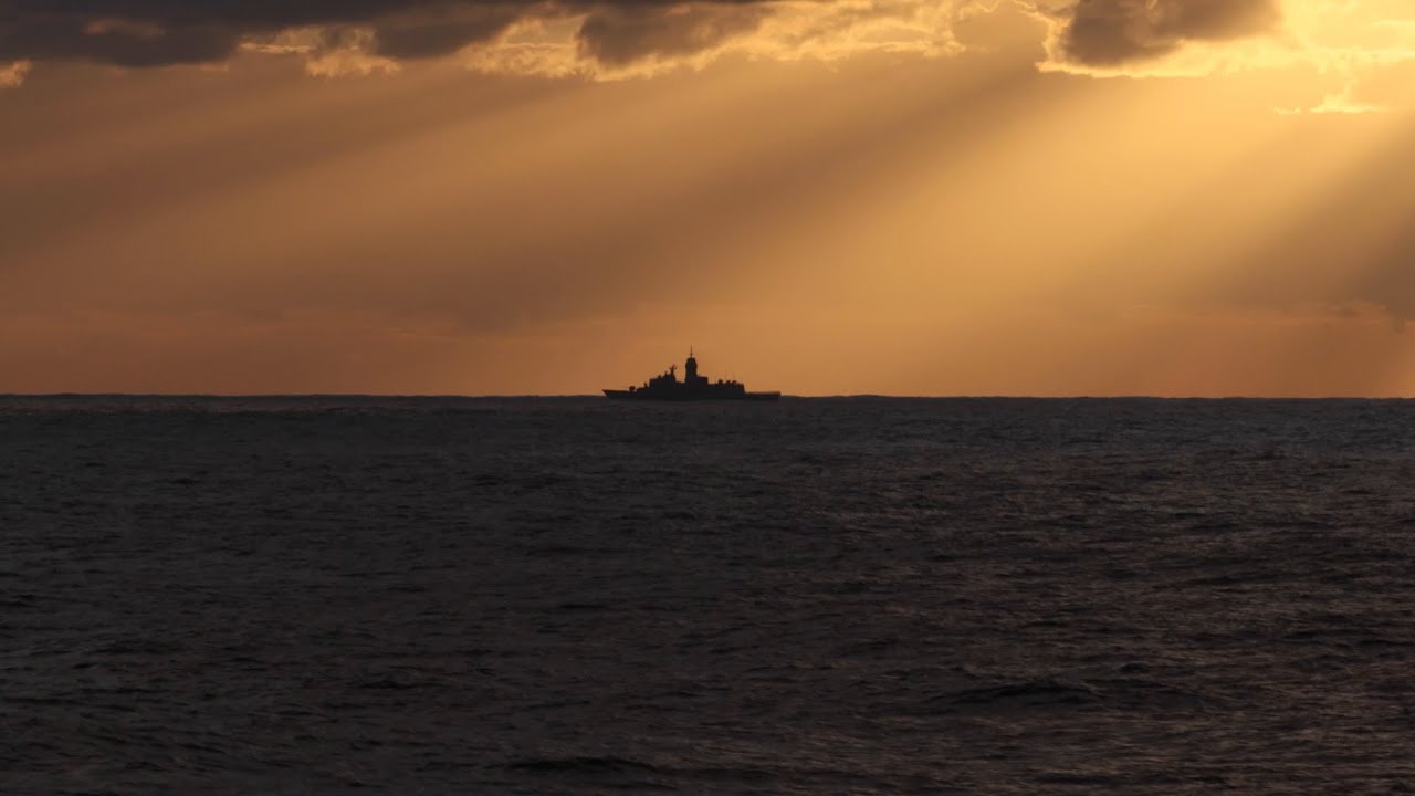 HMAS Stuart live-fire Naval Gunfire Support Exercise