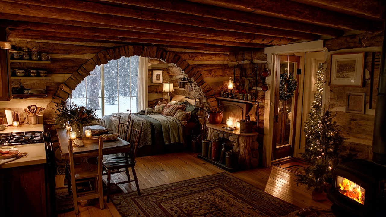 🔴A Quiet House After the Children Grew | Gentle Fireplace Ambience for Sleep and Soft Reflection 🔥💤