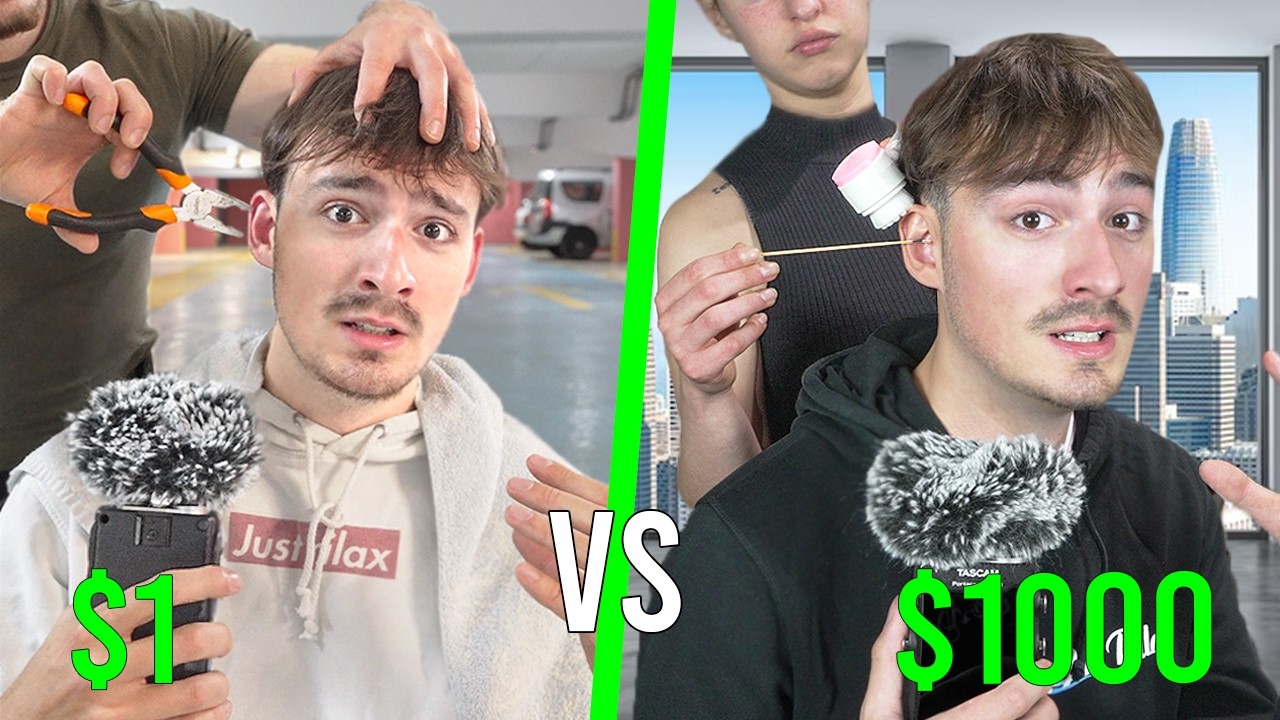 $1 Ear Cleaning VS $1000 Ear Cleaning [ASMR]