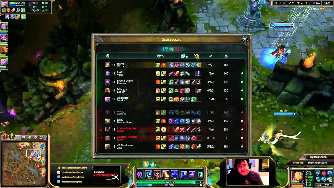 Scarra Plays Viktor Mid Lane - League of Legends Season 3 (Diamond Elo)