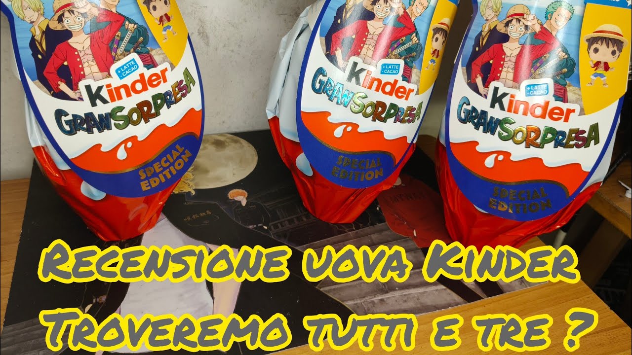 Uova di pasqua #onepiece #kinder recensione troveremo tutti e tre ?? altroché MC Gabry 😂😂