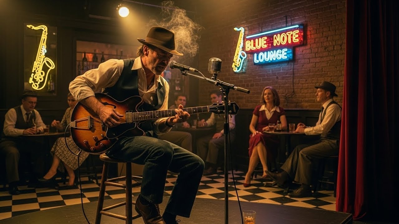 Slow Blues Guitar | Vintage 50s Style Relaxing Blues Music