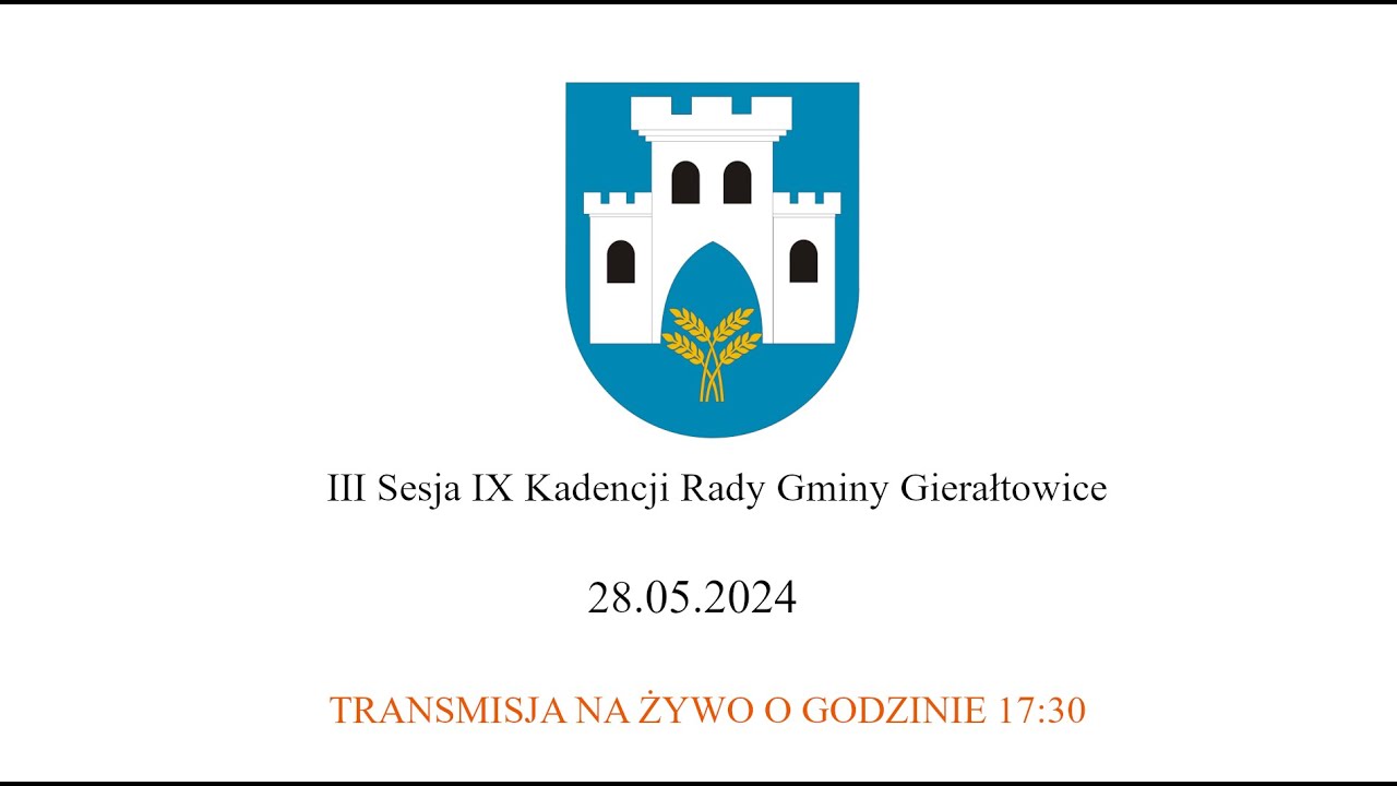 Gmina Gierałtowice &ndash; transmisja na żywo