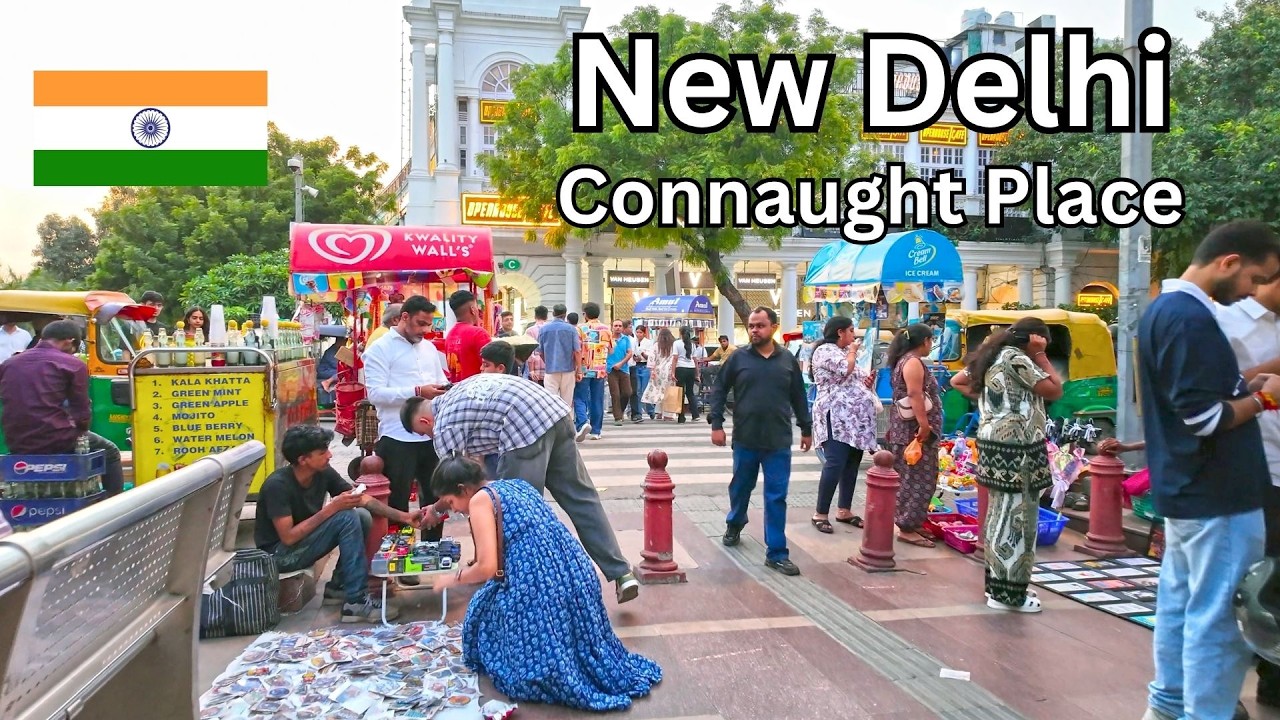 Connaught Place, New Delhi 🇮🇳 | Exploring Central Delhi in 4K (Walking Tour)