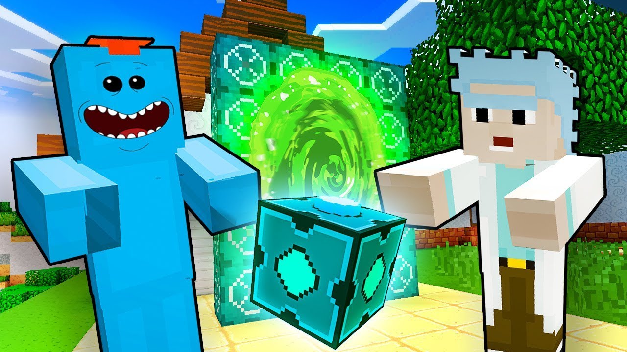 I FOUND THE RICK & MORTY DIMENSION IN MINECRAFT - Minecraft VR (Vivecraft) Part 3