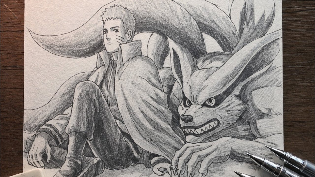 How to Draw Naruto Six Paths Sage Mode & Kurama | Step-by-Step Anime Art for Beginners