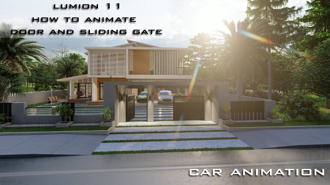How to animate Door and sliding gate Lumion 11