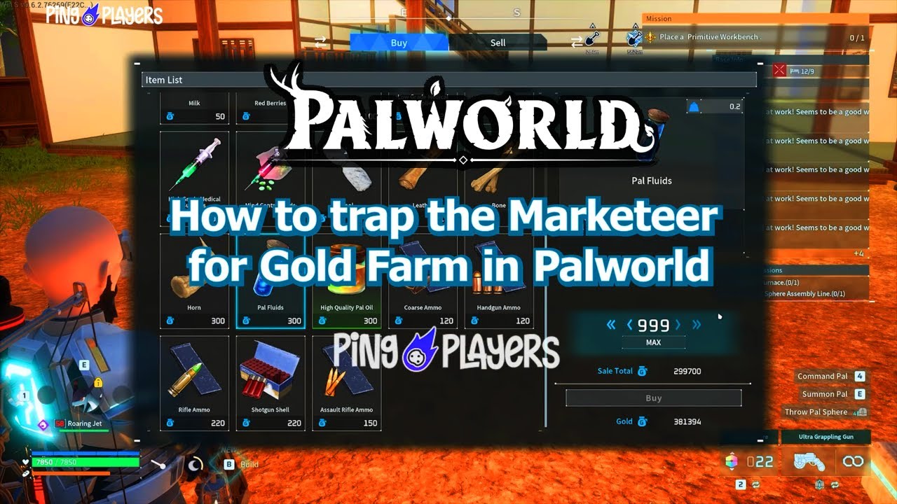 How to Trap the Marketeer for Gold Farm in Palworld (Easy Method)