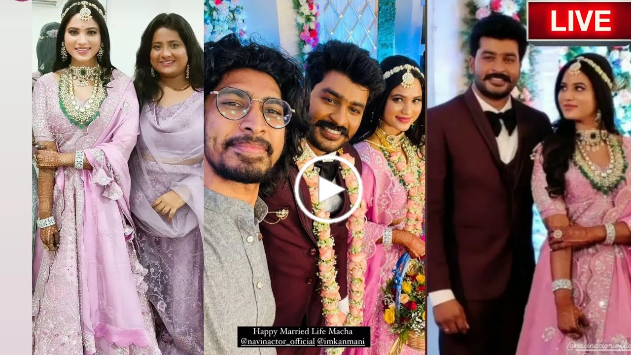 Navin Kanmani Marriage Exclusive Video-Navin Kanmani Latest Marriage Live Video-Idhayathai Thirudath