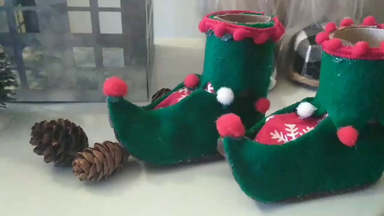 Diy Gnome shoes Christmas Edition