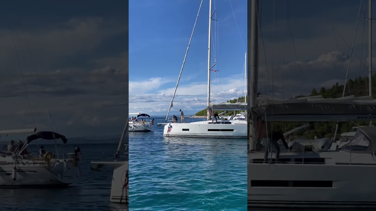 Sailing Croatia - In the buoy field
