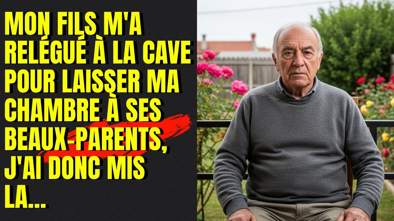 Mon fils m'a relégué à la cave pour laisser ma chambre à ses beaux-parents, j'ai donc mis la...