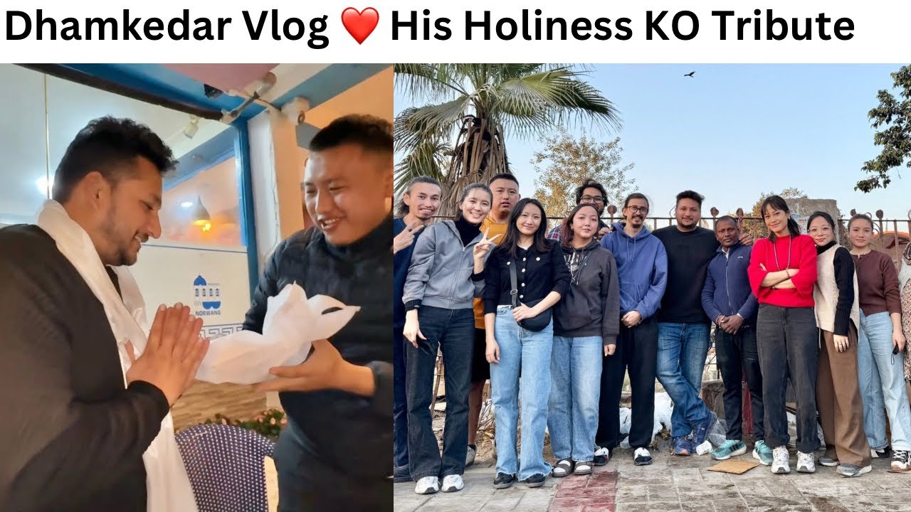 Team Sandeep Bhatt Ki Dhamakedar Help His Holiness Dalai Lama Ji Ko Tribute 🫡❤️ @Sandeep Bhatt
