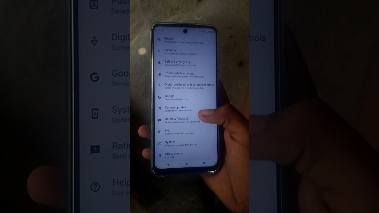Motorola g32 Dark theme