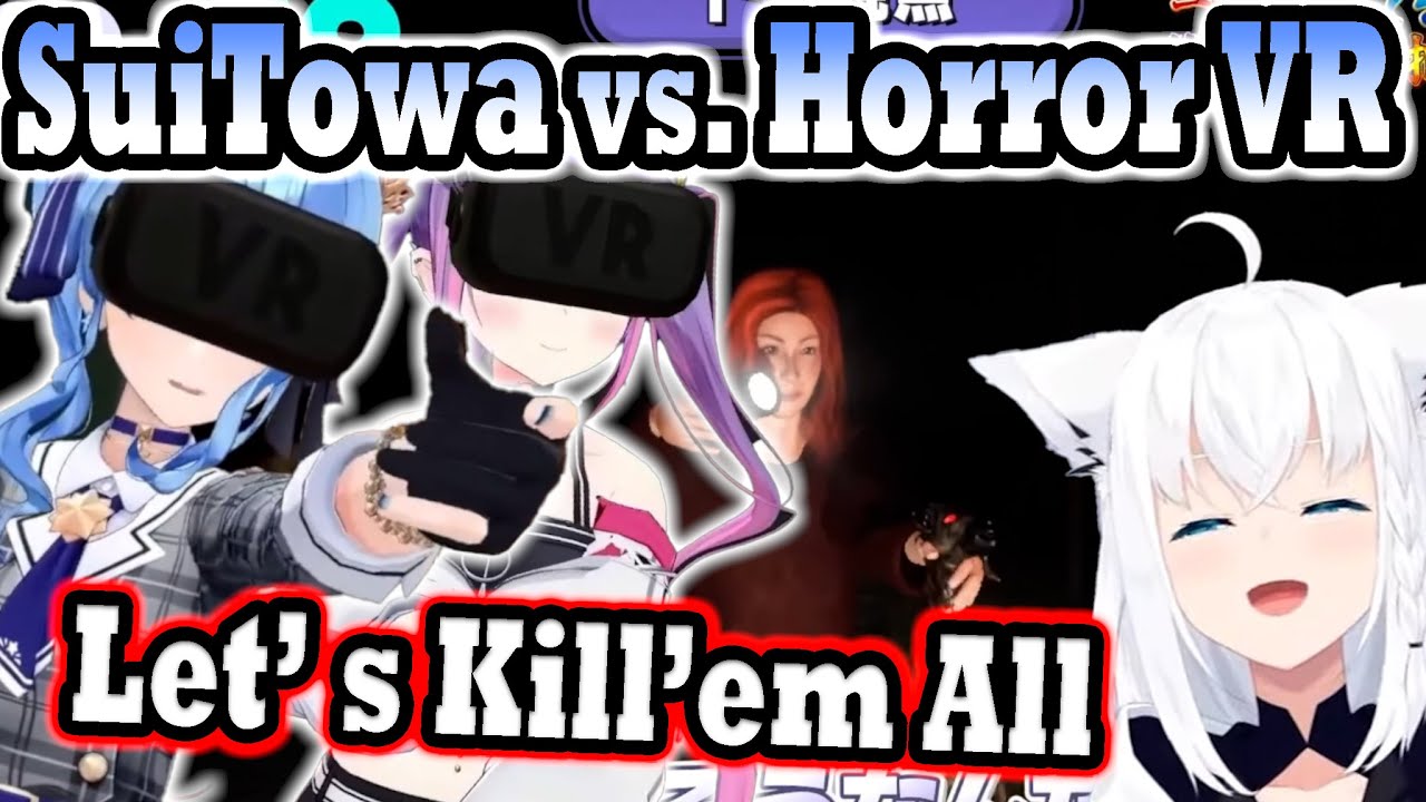 Suisei & Towa Turn Into Two Tryhard Psycho Running Around in Devour VR !