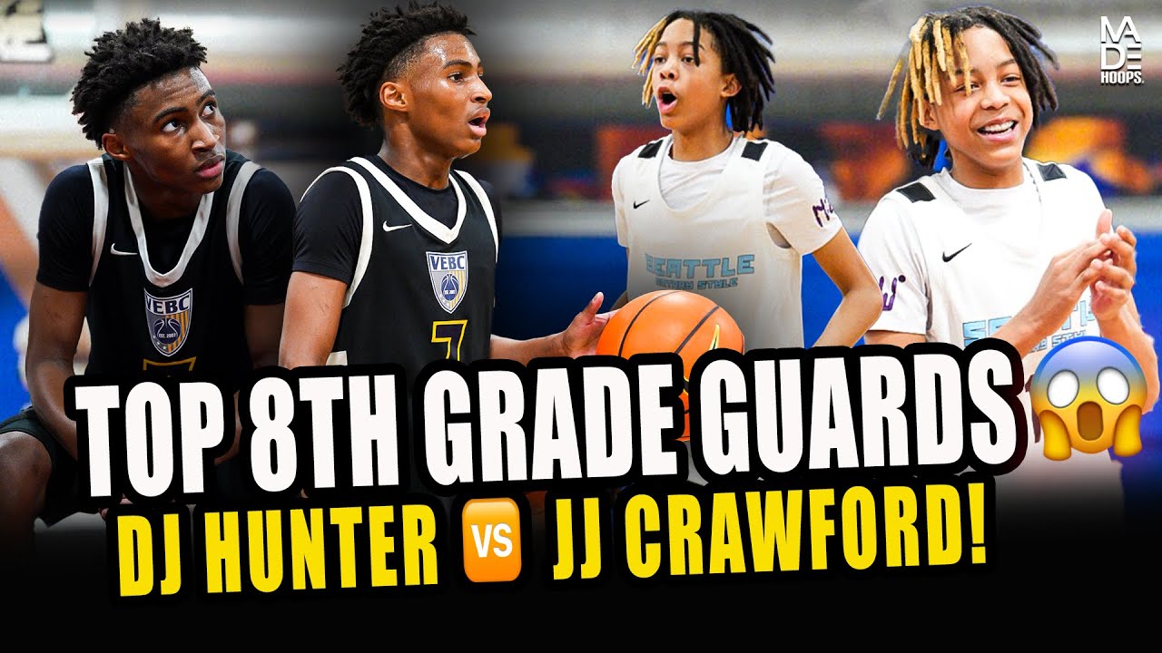 TOP 8TH GRADE HOOPERS WERE TRADING BUCKETS!😳 DJ Hunter vs JJ Crawford did not disappoint!💯