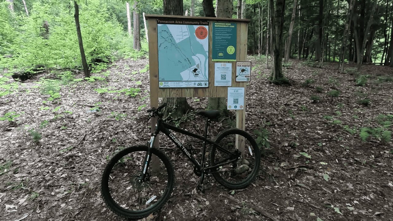 Ozark Trail Vibe Walmart Bike Mountain Biking, SUCCESS! Biking on the Pennacook Area Trails, ME
