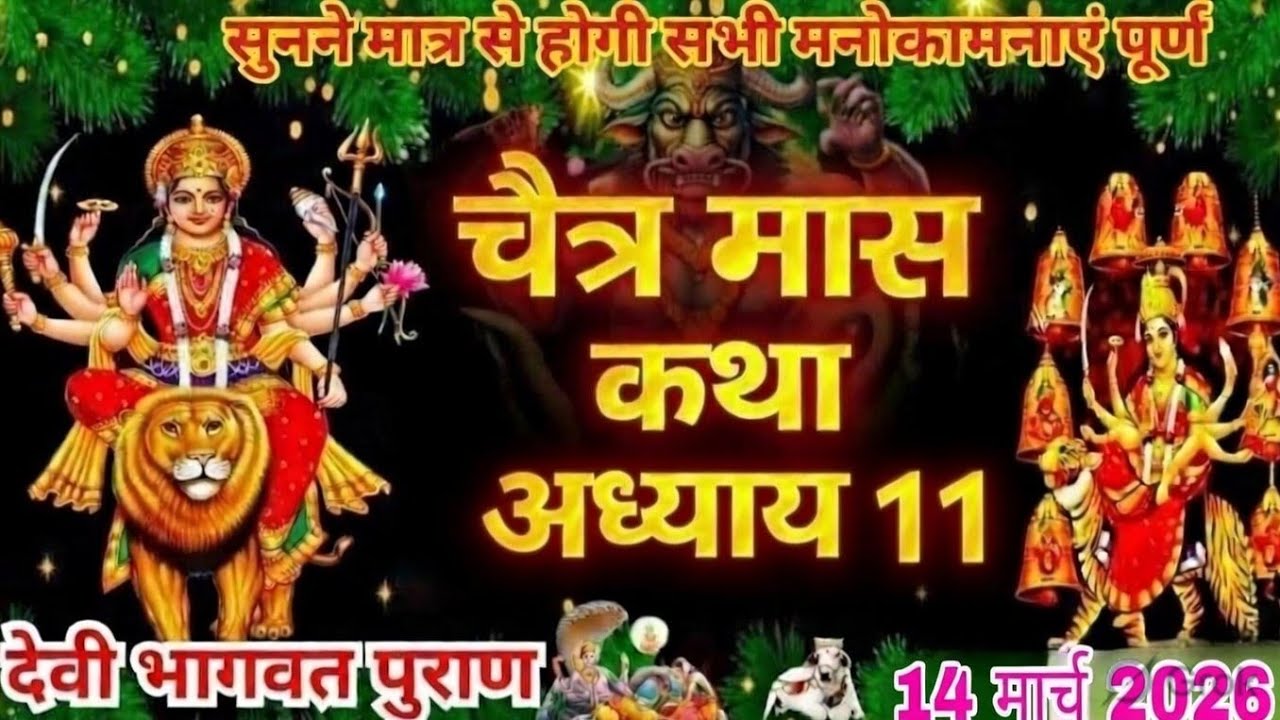 चैत्र मास कथा - अध्याय 11 🪔 🙏|| Chaitra Maas Ki Katha Day 11 || Chaitra mahatmya adhyay 11🙏🪔