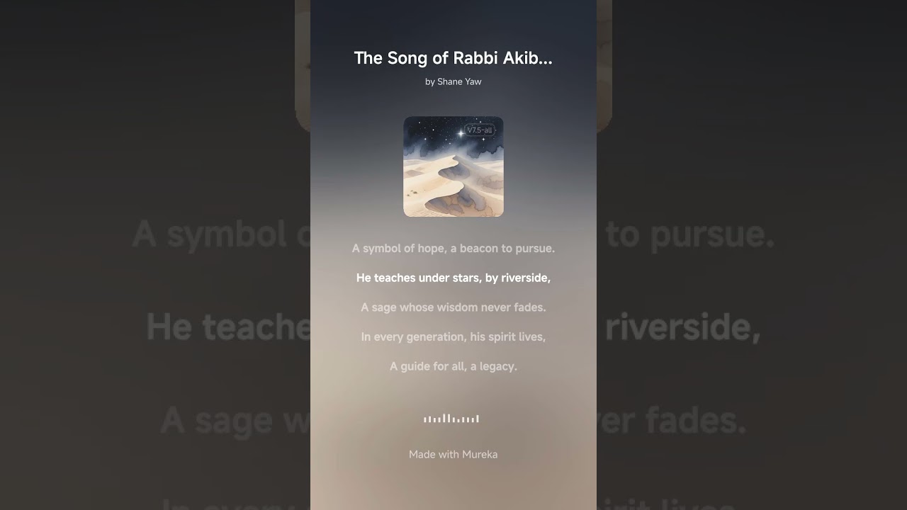 The Song of Rabbi Akiba