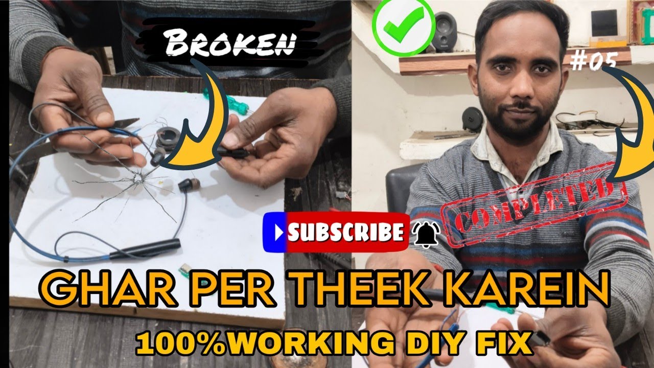We Fixed Our Broken Bluetooth Earphones At Home!