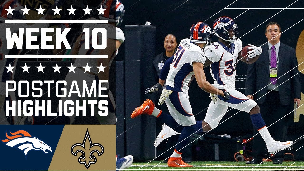 Broncos vs. Saints | NFL Week 10 Game Highlights