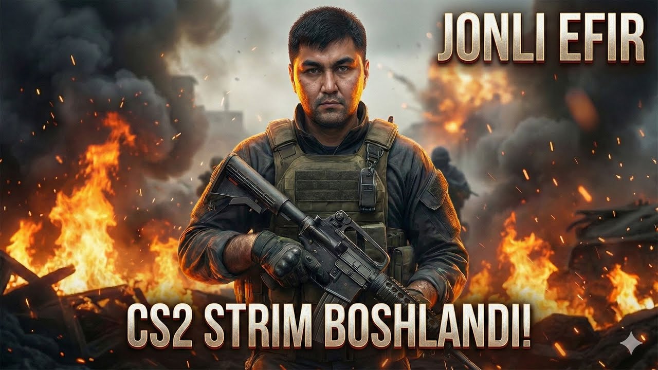 🔥CS2 STRIM — Bugun Rank Push Boshlanadi! 🚀