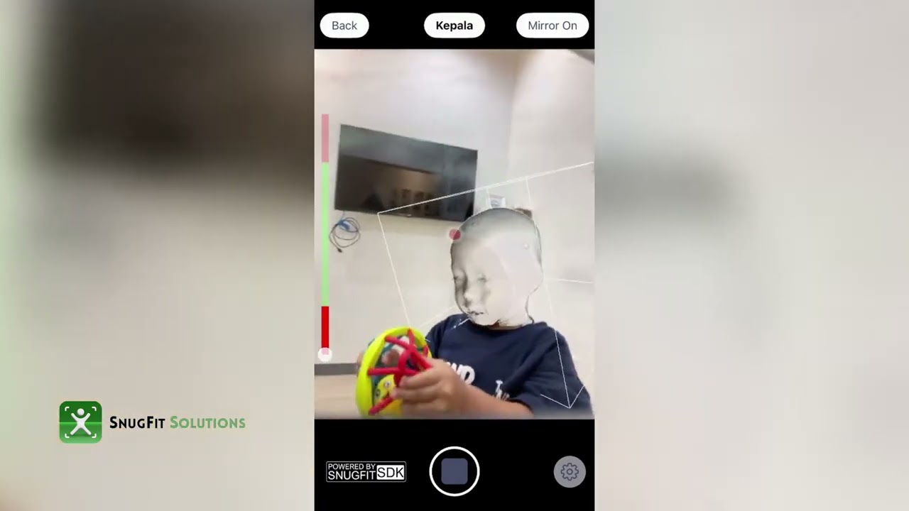 3D Head Scan for Cranial Orthosis by SnugFit O&P 3D Scanner app #plagiocephaly #helmet #cranial
