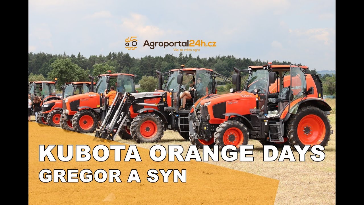 Zemědělci z Táborska si vyzkoušeli schopnosti strojů Kubota. Gregor a Syn hostil oblíbenou akci