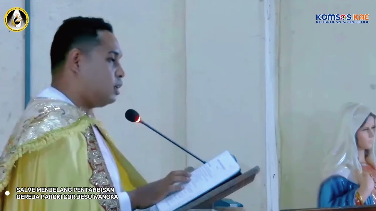 PENJEMPUTAN MGR. PAULUS BUDI KLEDEN, SVD & SALVE AGUNG MENJELANG TAHBISAN GEREJA PAROKI  WANGKA