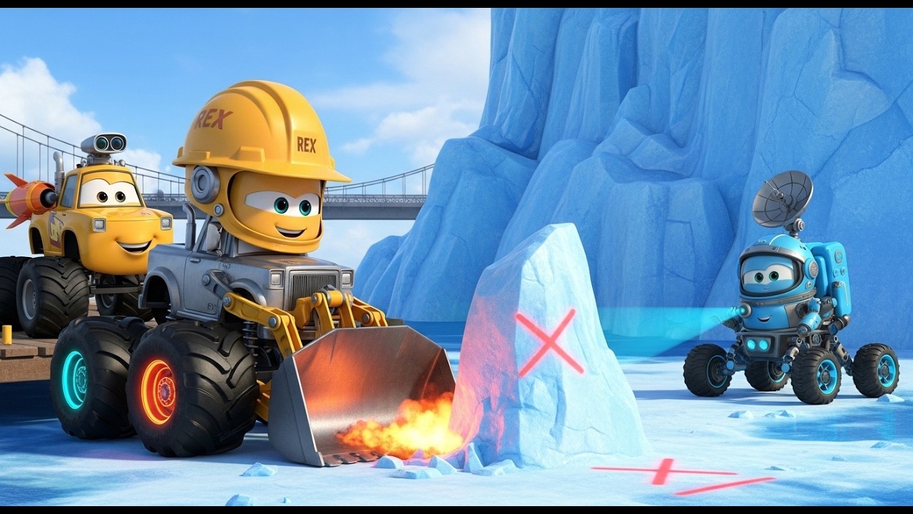 Dash & Helmet Heroes  The Great Glacier Block! 🧊  Kids Cartoons & STEM Adventure