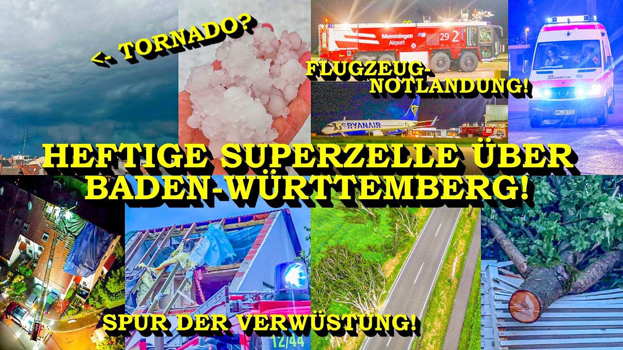 +++ HEFTIGE SUPERZELLE | MASSIVE SCHÄDEN +++ SCHWERE UNWETTER IM SÜDWESTEN | TORNADO & HAGELMASSEN