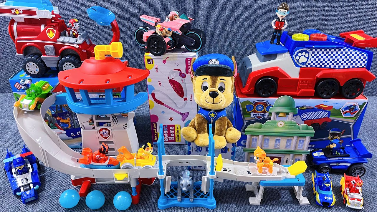 9-minute unboxing experience, cool Paw Patrol pups to the rescue gameplay ASMR | Toy Review