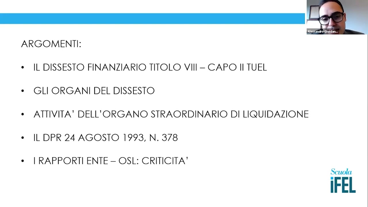 10/01/2023 - I rapporti tra Ente e Organismo Straordinario di Liquidazione