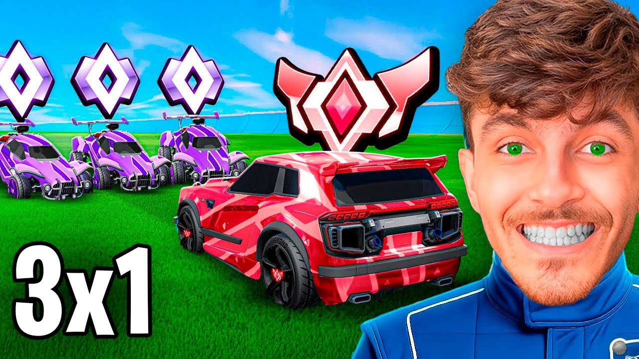QUANTOS JOGADORES PRECISAM PRA GANHAR DE UM PRO? 1v1, 2v1, 3v1 😱🚀 | ROCKET LEAGUE