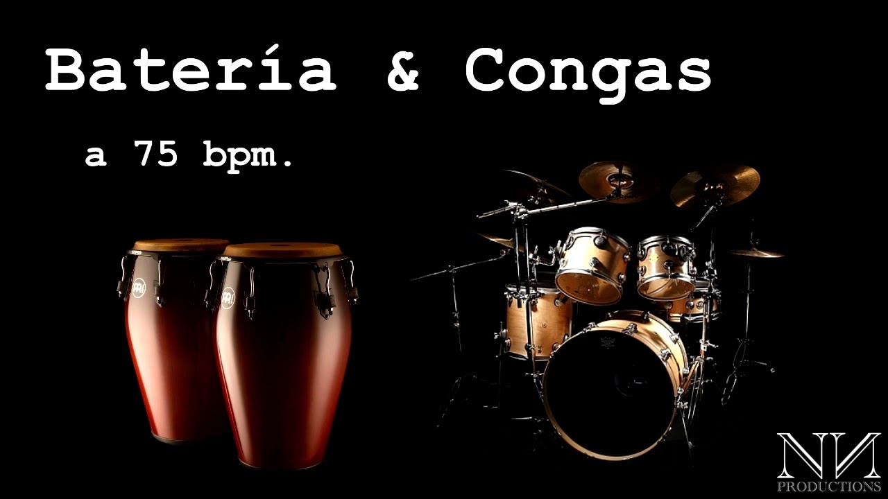 Batería y Congas a 75 bpm. (por Rumbas)