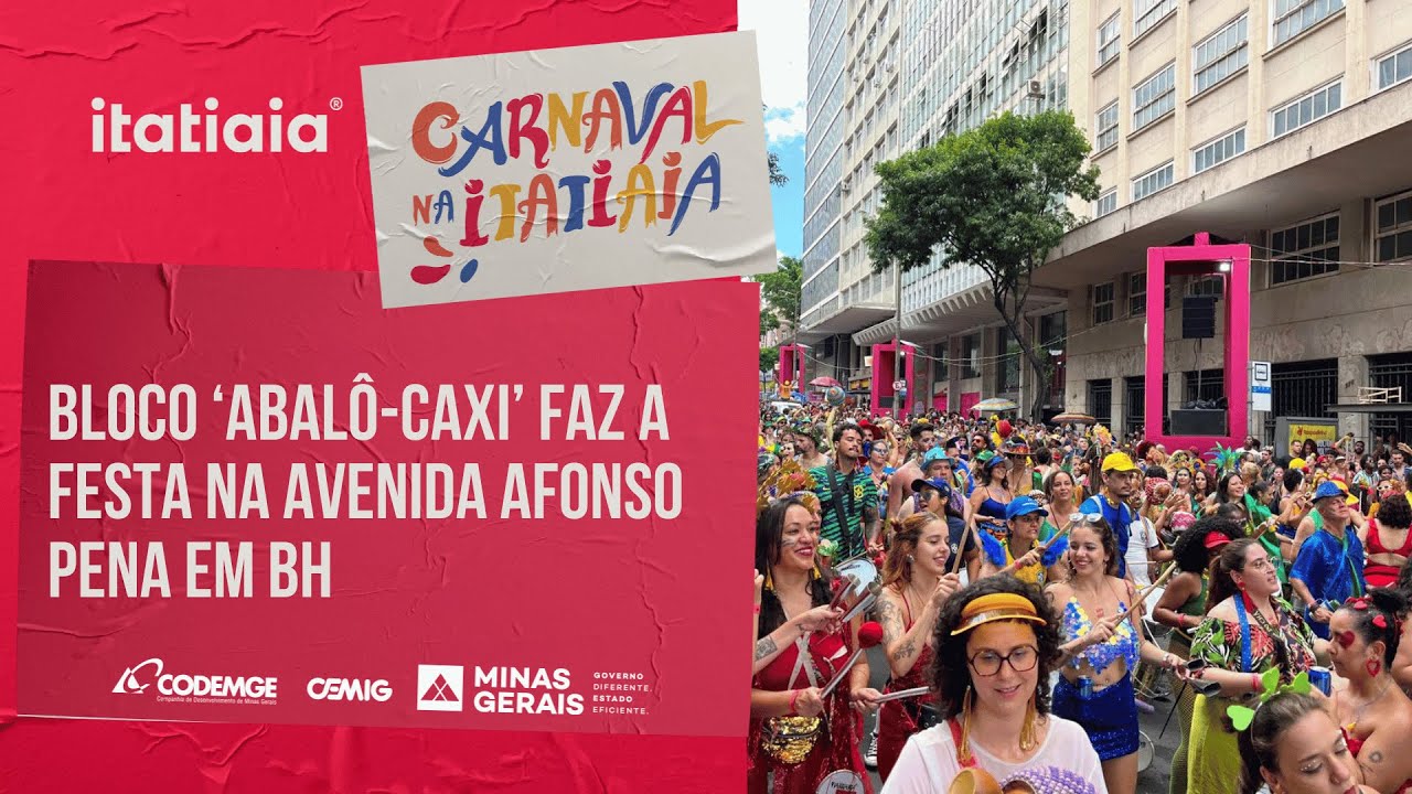 BLOCO ABALO-CAXI DESFILA NA AVENIDA AFONSO PENA EM BH