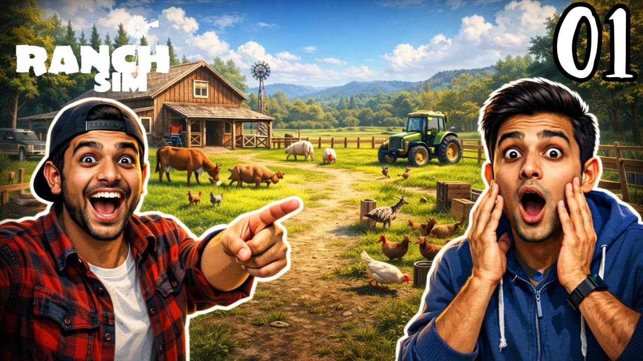 Playing Ranch Simulator Live With Friends ||  Sasta Nasa